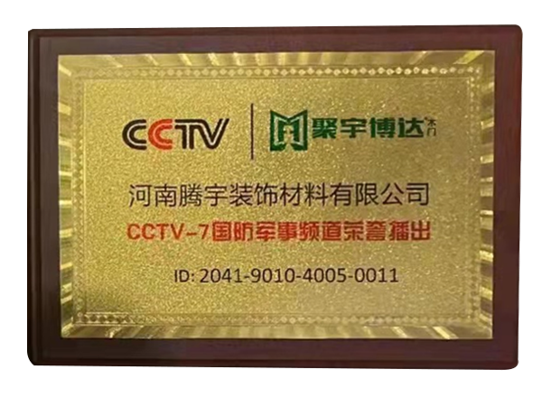CCTV-7國防軍事頻道榮譽播出